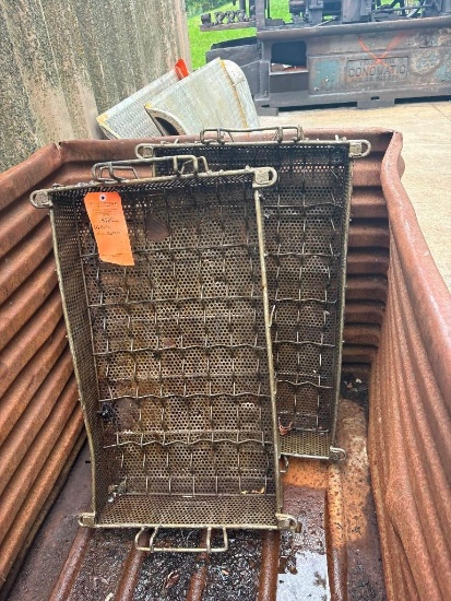 (2) PARTS WIRE MESH BASKETS
