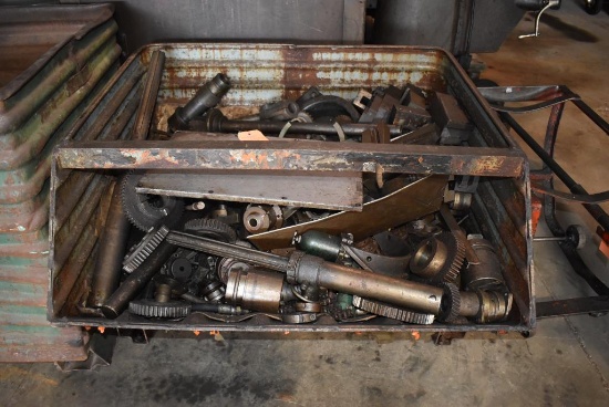 Metal Bin With Assorted Tooling