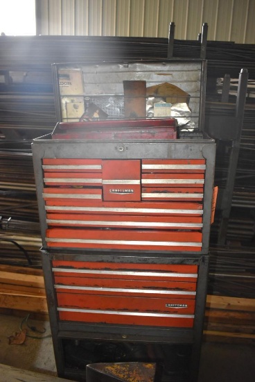 Craftsman Upper And Lower Toolbox With Contents