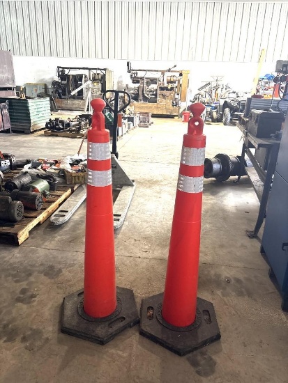 Pair Of Tall Safety Cones