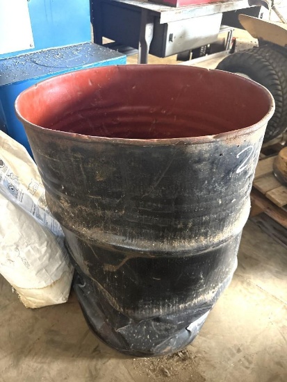 55 Gallon Drum With Misc. Wire Pieces