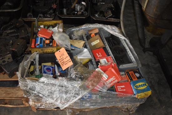 SMALL PALLET WITH LARGE ASSORTMENT OF BEARINGS