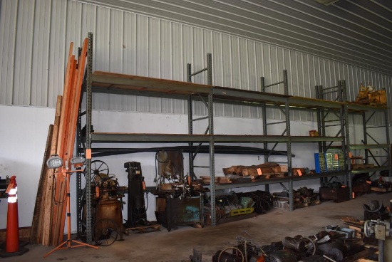 (3) SECTIONS OF HEAVY DUTY STEEL PALLET RACKING, 36"D X 8'W X 12'H, MOVEOUT DELAYED