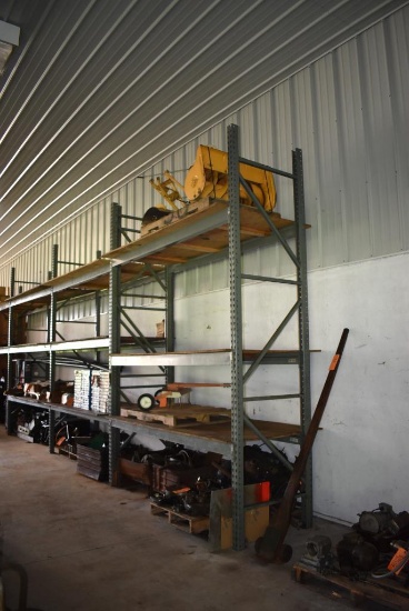 (1) SECTION OF HEAVY DUTY STEEL PALLET RACKING, 36"D X 8'W X 12'H