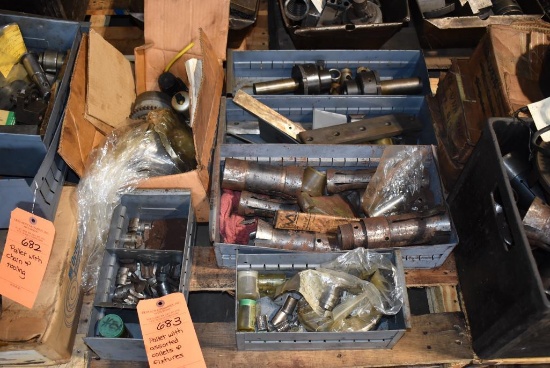 Pallet With Assorted Collets And Fixtures