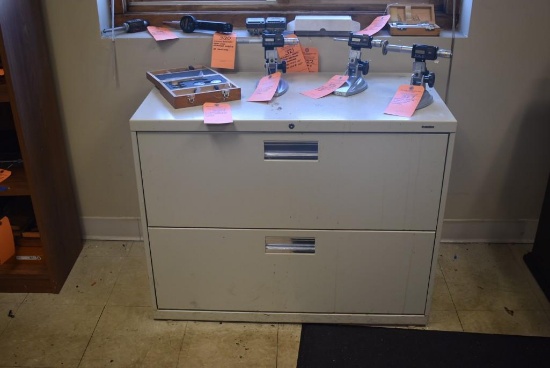 HON HORIZONTAL TWO-DRAWER FILE CABINET