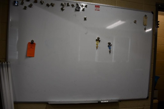 LARGE WHITE ERASE BOARD, 4' x 6'W