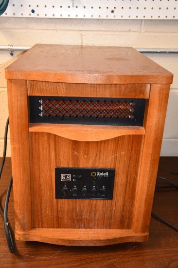 Soleil Space Heater, Woodgrain Outer Cabinet, Infrared, Model Wh-80g