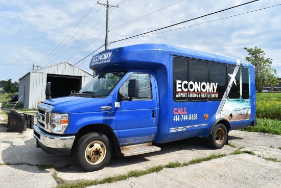 (2017) #3 Ford 13 Passenger Airport Shuttle Van, Model E350 Super Duty, Vin 1fdee3f69hdc65858, 6.2l
