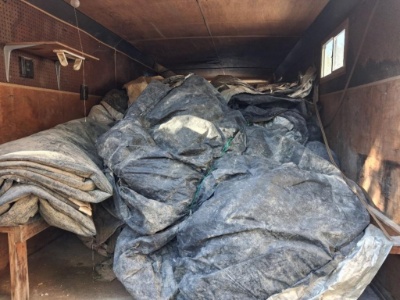 Contents Only Of Job Site Trailer #80, Concrete Blankets