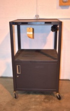 (1) Wilson castered AV cart. 24" x 28" x 48" (no contents)