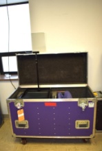 Electronic Script Prompting Teleprompters with case 3 units, 1 missing a glass paddle