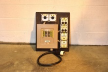 CH 8 space main lug panel 8-20A Edison Receptacles 2-L14-20 Receptacles (paralleled)