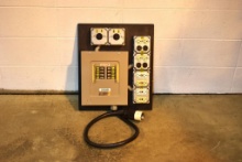 CH 8 space main lug panel 8-20A Edison Receptacles 2-L14-20 Receptacles (paralleled) 50A (CS6365)