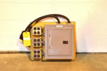 ITE 8 space main lug panel 50A (CS6365) in and through (CS6364) 8- 20A Edison receptacles