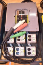 SQ D QO 12 space panel 100A main Single phase E1016 CAM-LOK input