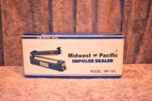 Midwest Pacific impulse sealer (MP-12C) with 12 x 20" poly bags