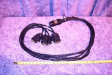 (5)- Breakin LK 19 pin female, 6 circuit 14 Ga. SJOW cable to GSP male connector 72",