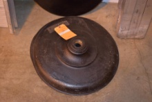 (2)- 50lb. Pipe Bases, 24" dia.