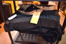 (1) Black velour valance, 2' height x 40' wide with fullness