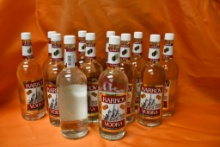 CASE WITH (12) ONE LITER BOTTLES OF KARKOV VODKA, PICTURE IS REPRESENTATIVE