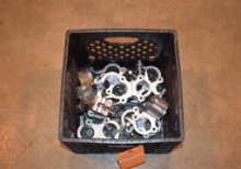 (8)- aluminum double swivel clamps