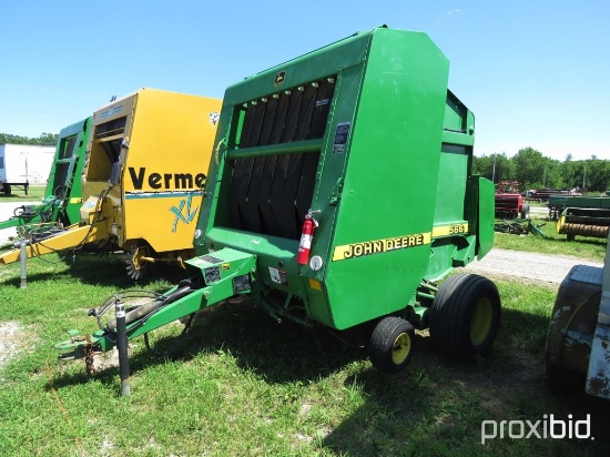 John Deere 566 baler with net wrap, 1000PTO