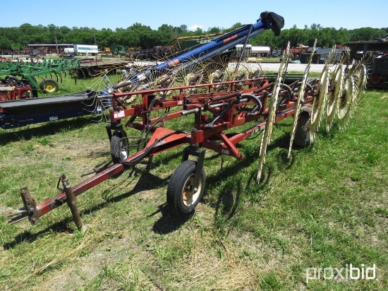 H&S Bi-fold 12 wheel rake