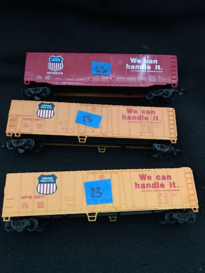 Union Pacific train cars