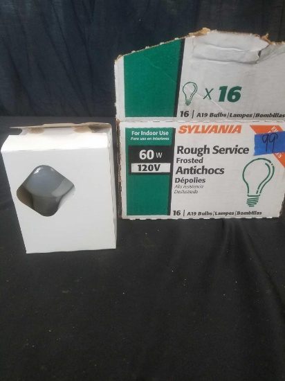 Sylvania Rough Service Frosted 60W Bulbs