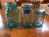 Blue Ball Jars With Lids