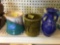 Stoneware, creamery and bud Vase