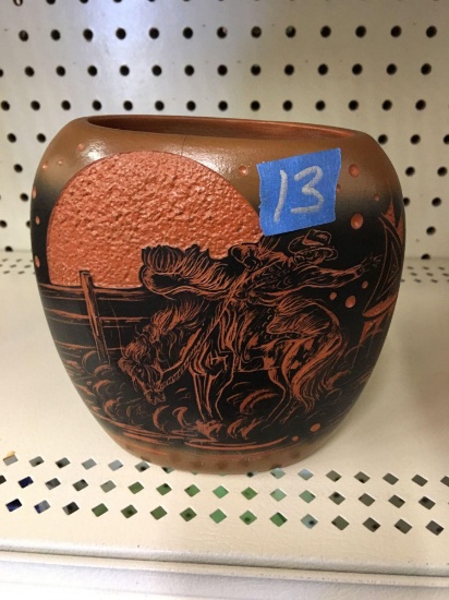 Hozoni Cowboy Vase