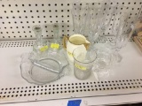 Candlesticks & other glassware