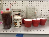 Coke Candle, Strawberry Cups & other items