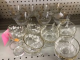 Gold Trim Glassware