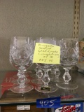 Margaret Hand Cut Led Crystal Wine Glasses