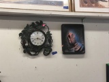 Vintage Clock & Praying Hands