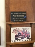 Metal Signs - Seagrave & No Spitting