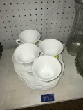 Milk Glass Cups & Plates