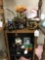 Donkey Lamp and all items on narrow shelf