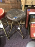 Vintage metal stool