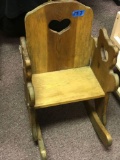 Teddy bear rocking chair