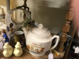 Porcelain Tea Pot plus whole shelf