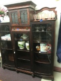 Vintage Hutch with Curved Glass