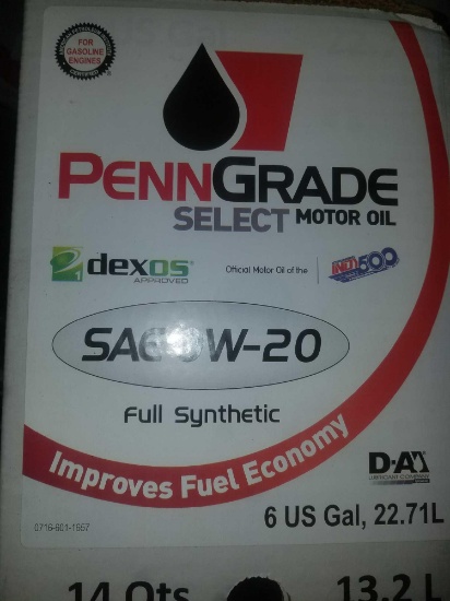 PENNGrade motor oil SAE OW-20