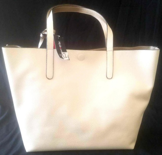Style & Co. Clean Cut tote Reversible