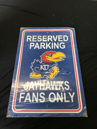 Kansas Jhawks Parking Sign