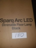 Sparq Arc LED Dimmable Floor Lamps Black