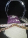 Purple Pillow, white cusion, Aftrica border paper, Wrapping paper, Bike Rim